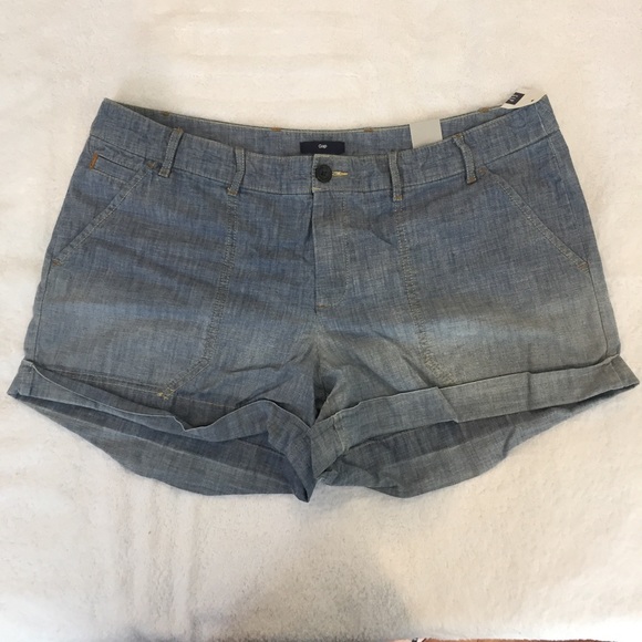NWT Gap Woven Chambray Shorts - Picture 3 of 4